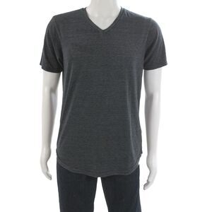 Goodlife Mens Basic Gray V-Neck Short Sleeve T-Shirt Size M